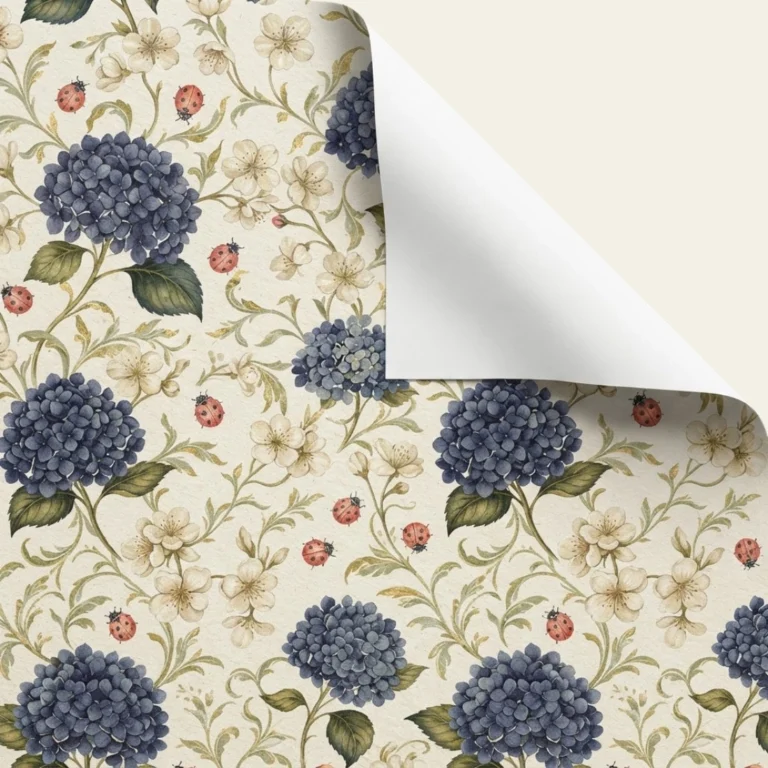 Custom Floral Wrapping Paper
