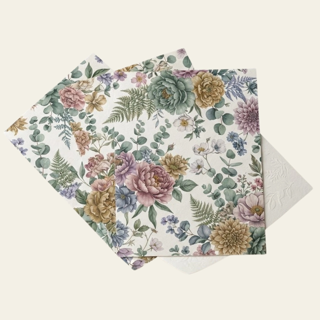 Custom Floral Wrapping Paper