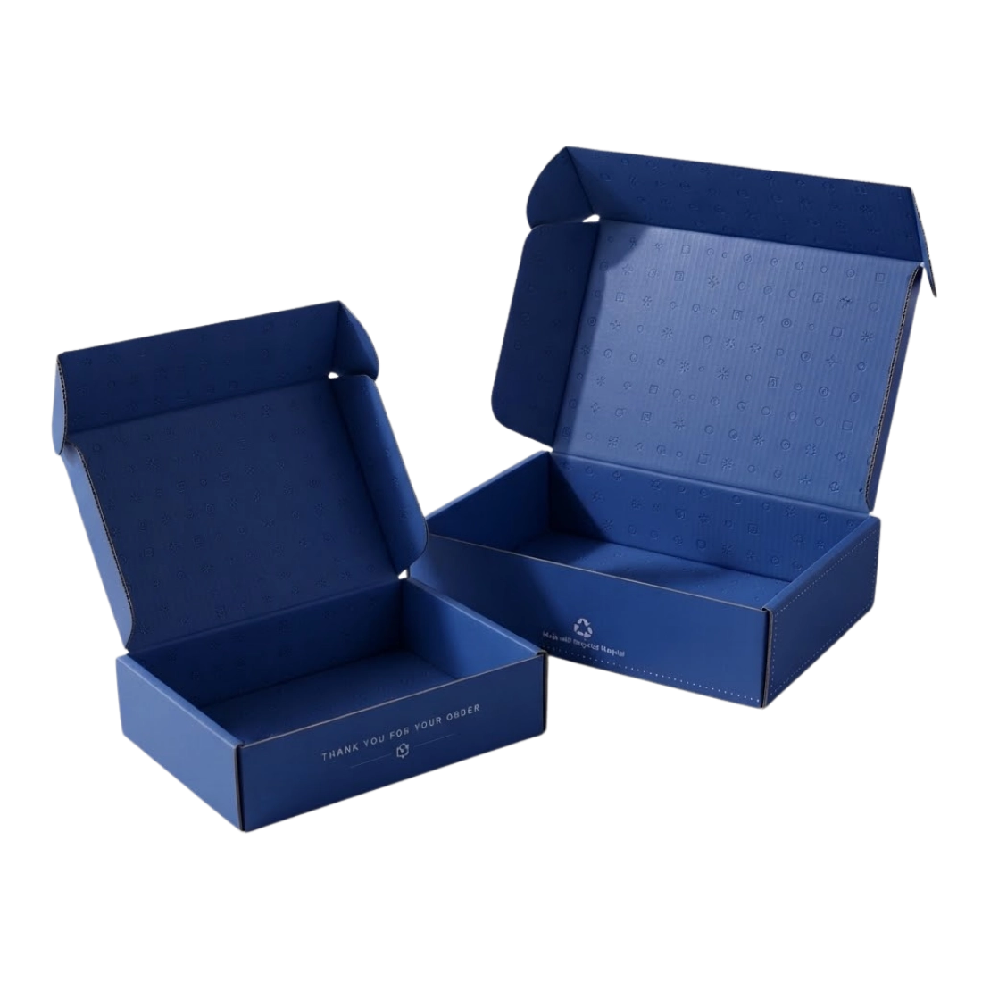 Blue Mailer Boxes