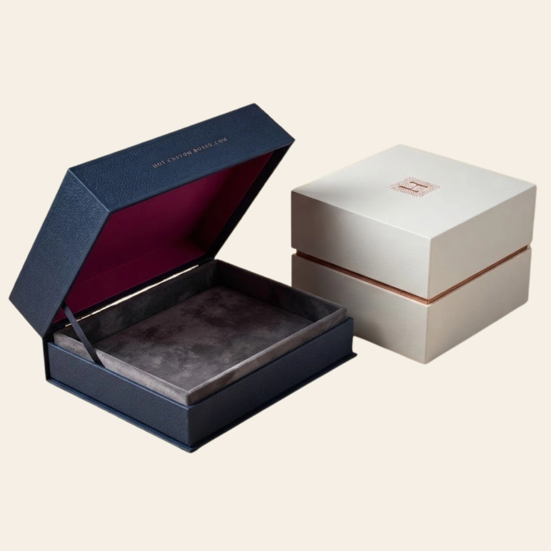 custom Hinged Lid Rigid Boxes